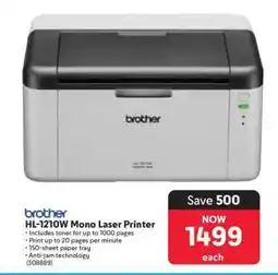 Makro brother HL-1210W Mono Laser Printer offer