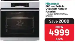 Makro Hisense 600 mm Built-In Oven with Airfryer Function offer