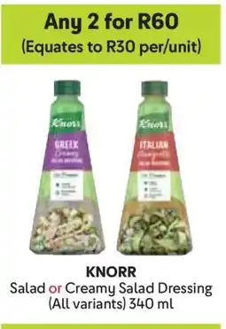 Makro KNORR Salad or Creamy Salad Dressing offer