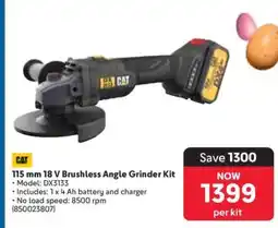 Makro 115 mm 18 V Brushless Angle Grinder Kit offer
