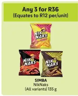 Makro Simba NikNaks offer