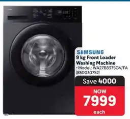 Makro Samsung 9 kg Front Loader Washing Machine offer