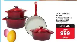 Makro CONTINENTAL HOME 7-Piece Cast Iron Cookware Set offer