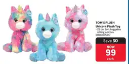 Makro TOM'S PLUSH Unicorn Plush Toy offer