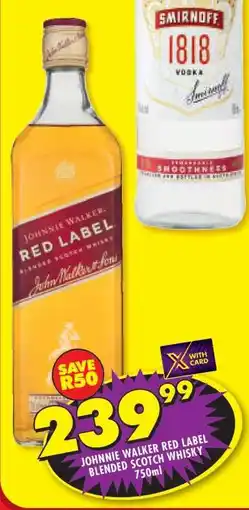 Shoprite Johnnie Walker Red Label Blended Scotch Whisky offer