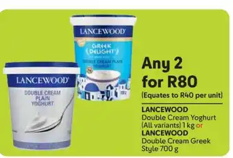 Makro Lancewood Double Cream Yoghurt offer