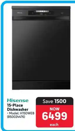 Makro Hisense 15-Place Dishwasher offer