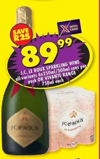 Shoprite J.C. Le Roux Sparkling Wine offer
