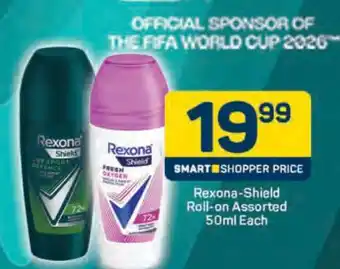Pick n Pay Rexona-Shield Roll-on Assorted 50ml Each offer