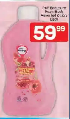 Pick n Pay PnP Bodysure Foam Bath Assorted 2 Litre Each offer