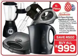Pick n Pay Hypermarket Sunbeam 6-Piece Kitchen Appliance Bundle offer