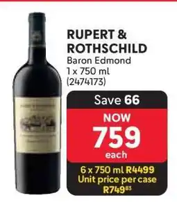 Makro RUPERT & ROTHSCHILD Baron Edmond offer
