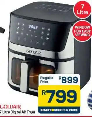 Pick n Pay Hypermarket Goldair 7 Litre Digital Air Fryer offer