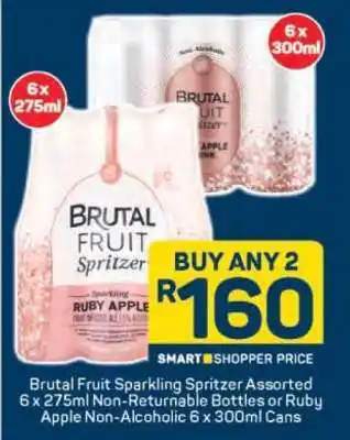 Pick n Pay Brutal Fruit Sparkling Spritzer Assorted offer