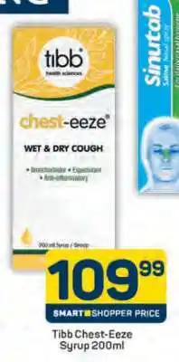 Pick n Pay Tibb Chest-Eeze Syrup 200ml offer