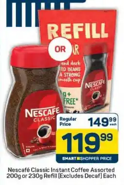 Pick n Pay Nescafé Classic Instant Coffee Assorted offer