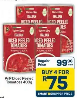 Pick n Pay PnP Diced Peeled Tomatoes 400g offer