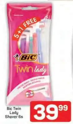 Pick n Pay Bic Twin Lady Shaver 6s offer