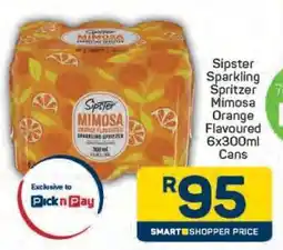 Pick n Pay Sipster Sparkling Spritzer Mimosa offer