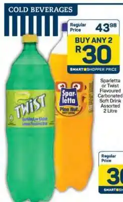 Pick n Pay Sparletta or Twist Flavoured Carbonated Soft Drink Assorted 2 Litre offer