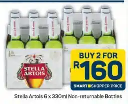 Pick n Pay Stella Artois 6 x 330ml Non-Returnable Bottles offer