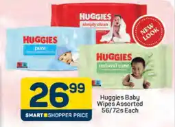 Pick n Pay Huggies Baby Wipes Assorted 56/72s Each offer