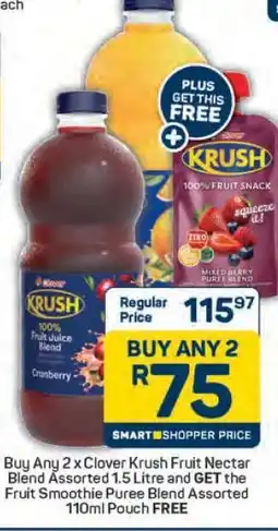 Pick n Pay Clover Krush Fruit Nectar Blend Assorted offer