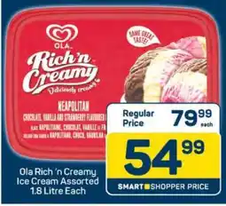 Pick n Pay Ola Rich 'n Creamy Ice Cream Assorted offer