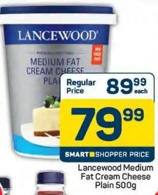 Pick n Pay Hypermarket Lancewood Medium Fat Cream Cheese Plain 500g offer