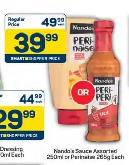Pick n Pay Nando's Sauce Assorted 250ml or Perinaise 265g offer