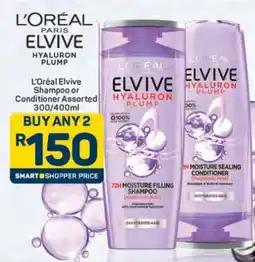 Pick n Pay L'Oréal Elvive Shampoo or Conditioner Assorted 300/400ml offer