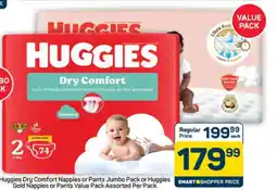 Pick n Pay Hypermarket Huggies Dry Comfort Nappies or Pants offer