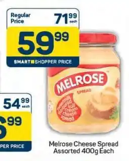 Pick n Pay Melrose Cheese Spread Assorted-400g Each offer
