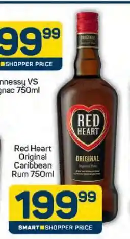 Pick n Pay Red Heart Original Caribbean Rum 750ml offer