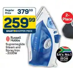 Pick n Pay Russell Hobbs Supremeglide Steam and Spray Iron offer