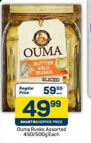 Pick n Pay Ouma Rusks Assorted 450/500g Each offer