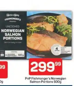 Pick n Pay PnP Fishmonger's Norwegian Salmon Portions 500g offer