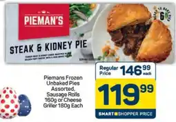 Pick n Pay Hypermarket Pieman's Frozen Unbaked Pies offer