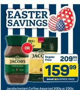 Pick n Pay Jacobs Instant Coffee Assorted 200g or 230g offer