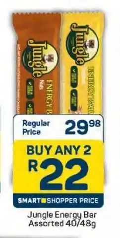 Pick n Pay Jungle Energy Bar Assorted 40/48g offer