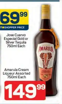 Pick n Pay Jose Cuervo Especial Gold or Silver Tequila offer