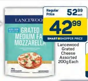 Pick n Pay Lancewood Grated Cheese Assorted 200g Each offer