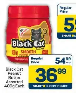 Pick n Pay Black Cat Peanut Butter Assorted 400g Each offer
