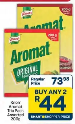 Pick n Pay Hypermarket Knorr Aromat Trio Pack Assorted 200g offer