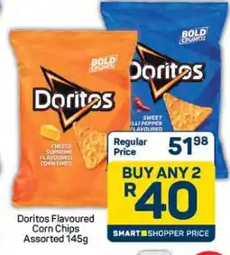 Pick n Pay Hypermarket Doritos Flavoured Corn Chips Assorted 145g offer
