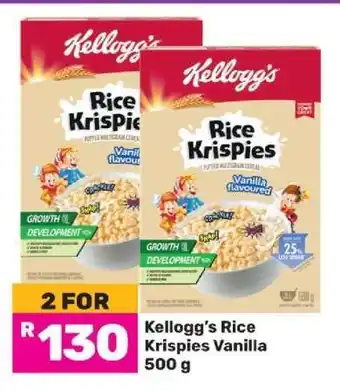 Game Kellogg's Rice Krispies Vanilla 500 g offer