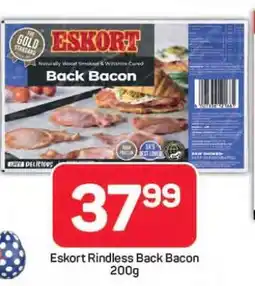Pick n Pay Hypermarket Eskort Rindless Back Bacon 200g offer