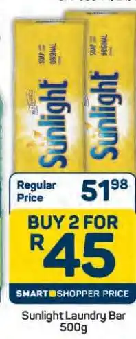 Pick n Pay Hypermarket Sunlight Laundry Bar 500g offer