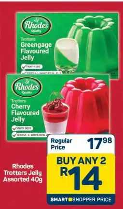 Pick n Pay Hypermarket Rhodes Trotters Jelly Assorted 40g offer