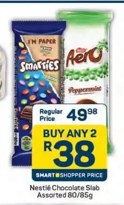 Pick n Pay Nestlé Chocolate Slab Assorted 80/85g offer